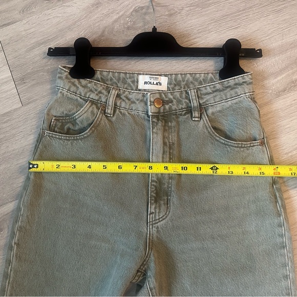 ROLLA’S DUSTERS HIGH RISE SLIM FIT JEANS — SIZE 26 GREEN - Picture 11 of 14